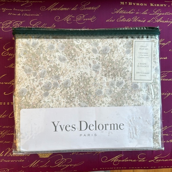 Yves Delorme Bedding Yves Delorme Queen Sheet Set Nib Poshmark